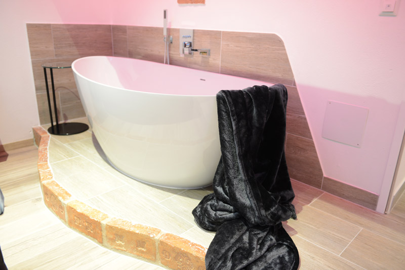 Badewanne im Apartment